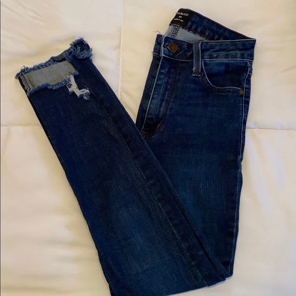 High waisted dark wash skinny jeans - Picture 1 of 4
